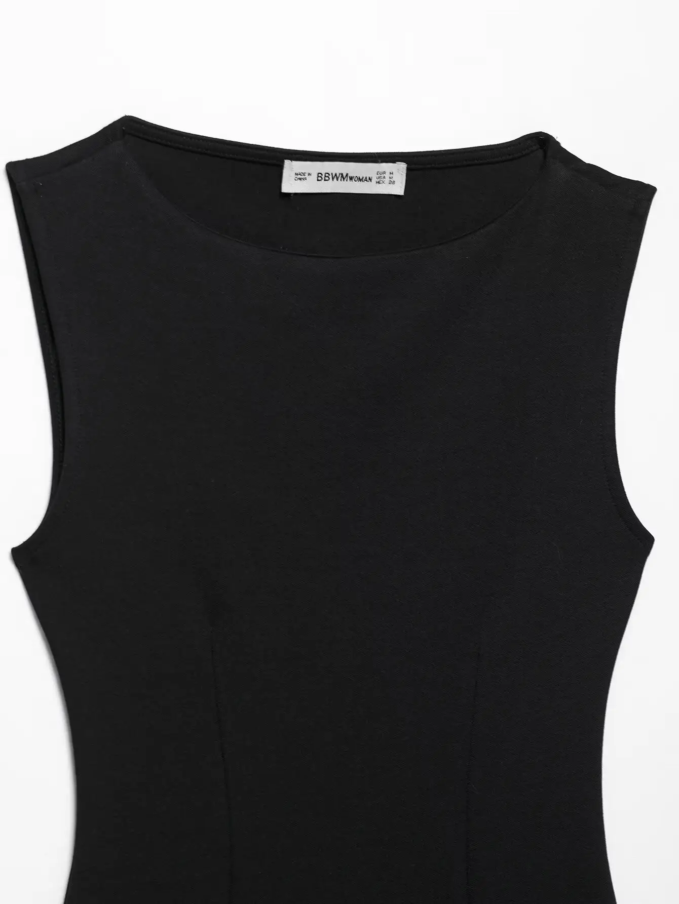 Black Square Neck Belt Short Dress for Women — feature 25