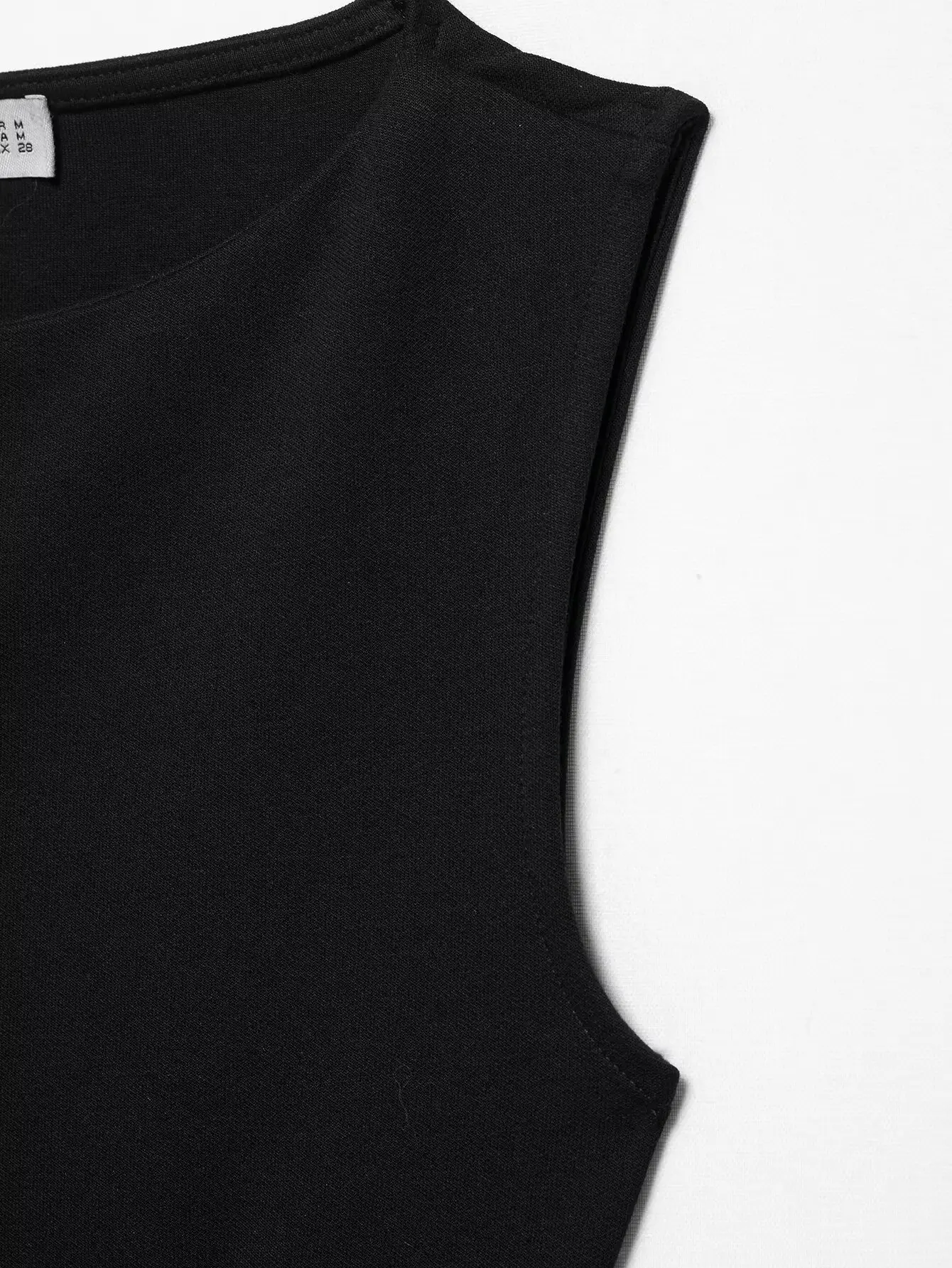 Black Square Neck Belt Short Dress for Women — feature 28