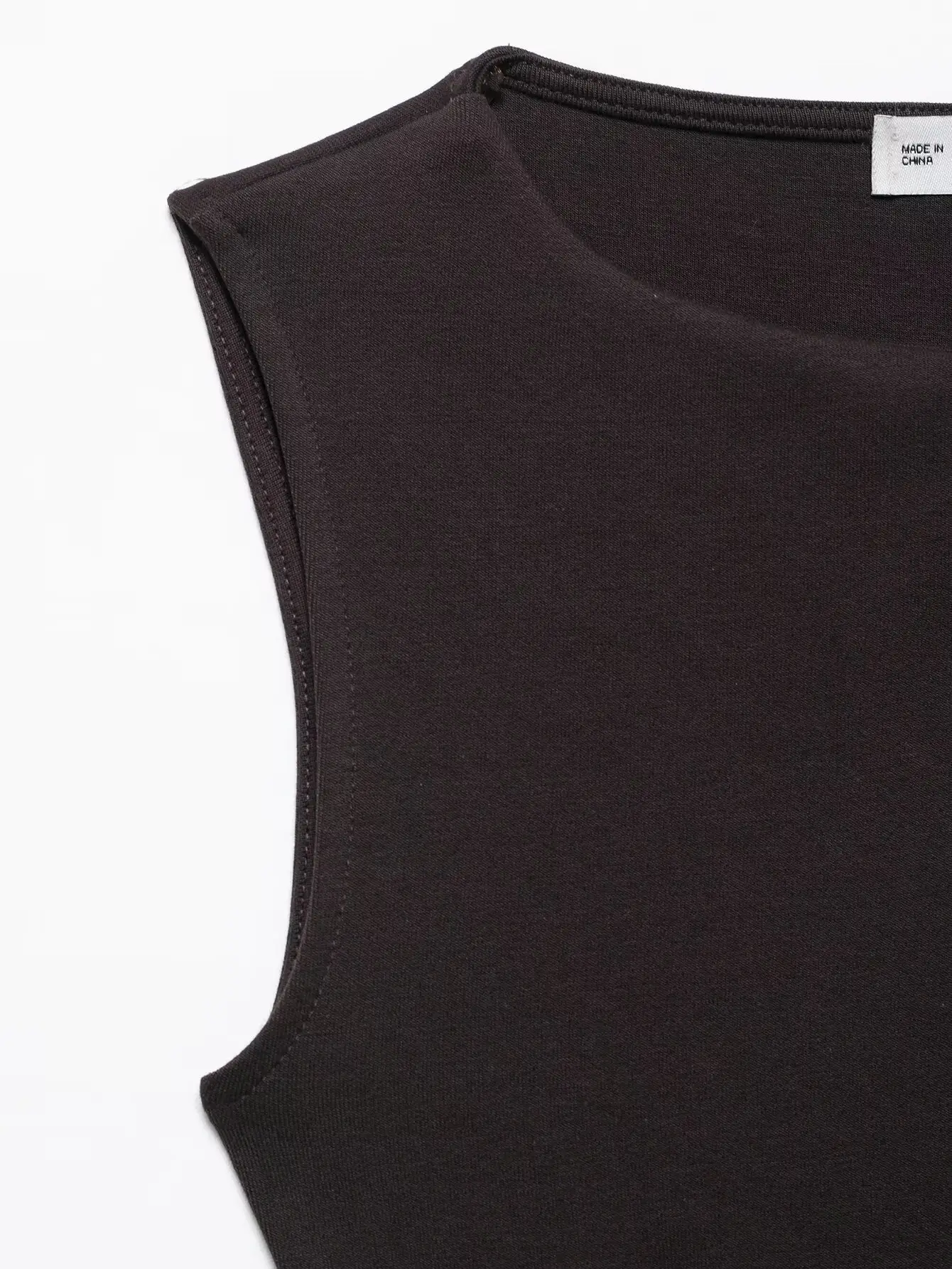 Black Square Neck Belt Short Dress for Women — feature 6