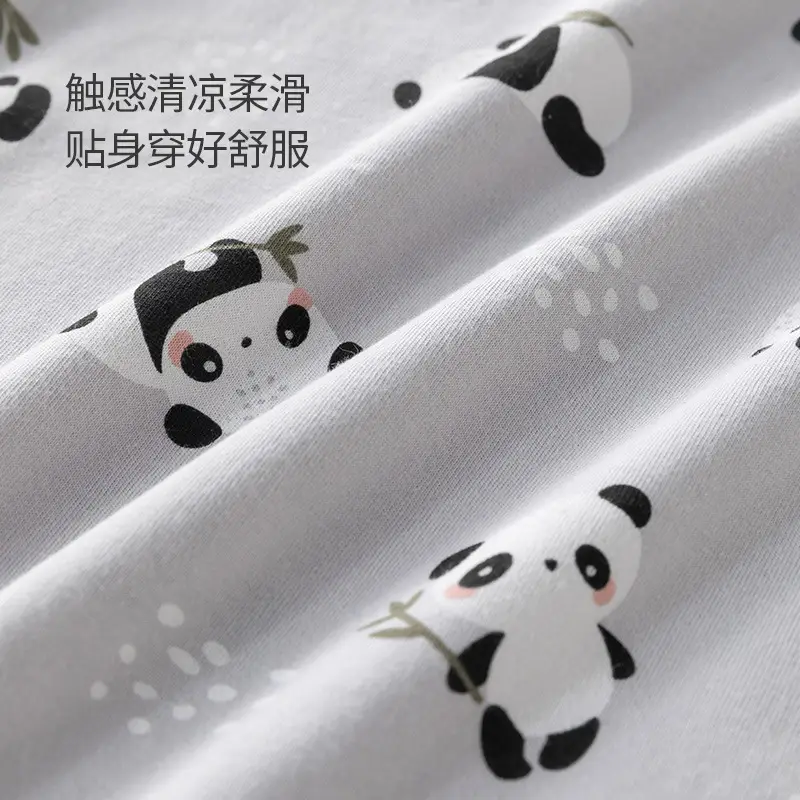 Baby Cotton Cartoon T-shirt White Summer Thin - Image 3