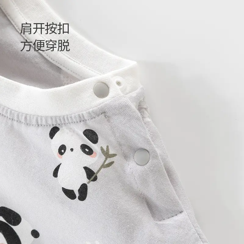 Baby Cotton Cartoon T-shirt White Summer Thin - Image 5