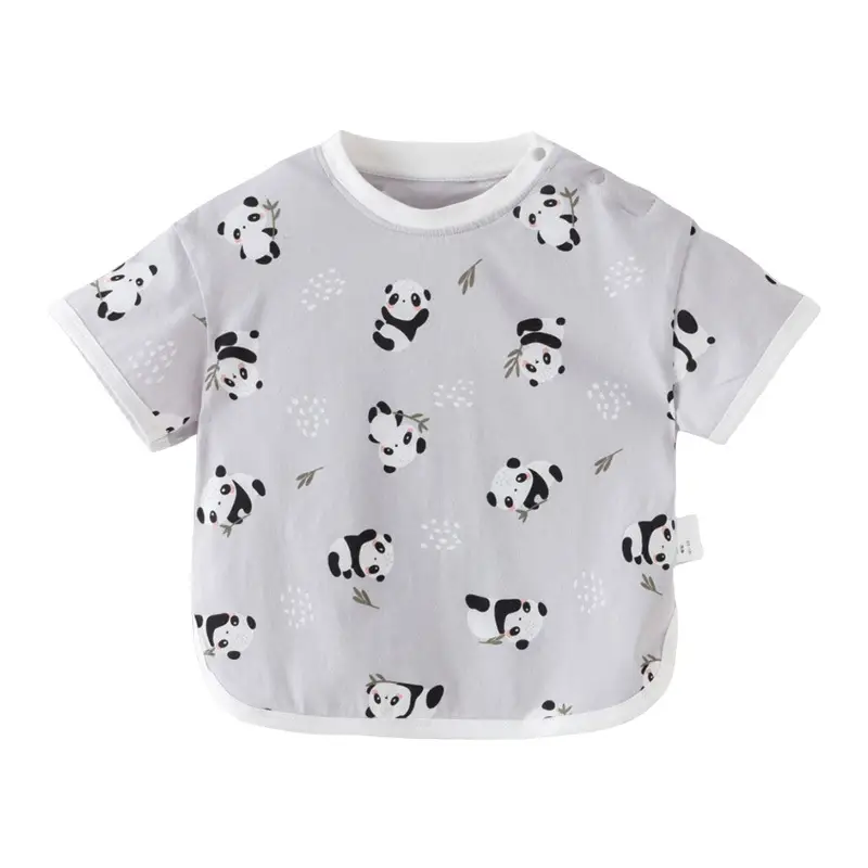 Baby Cotton Cartoon T-shirt White Summer Thin - Image 6