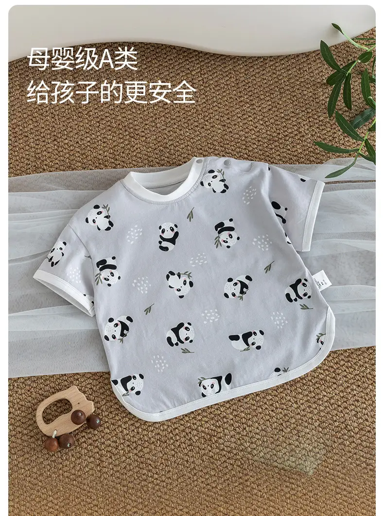 Baby Cotton Cartoon T-shirt White Summer Thin — feature 12