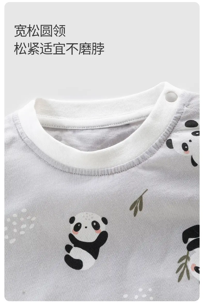 Baby Cotton Cartoon T-shirt White Summer Thin — feature 16