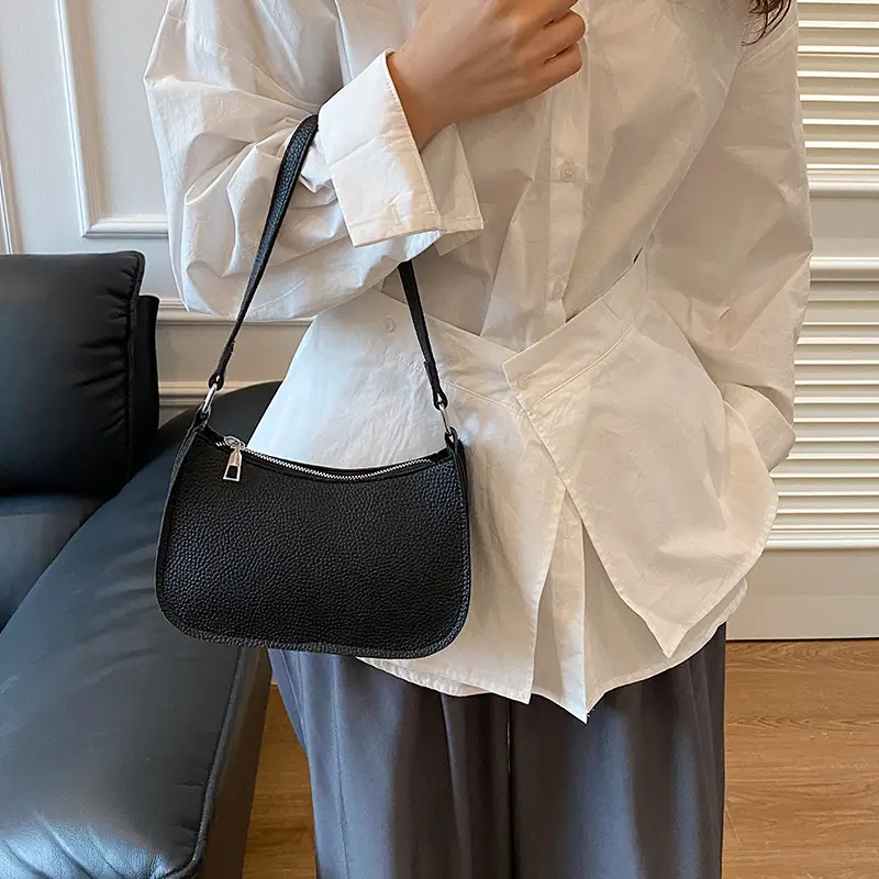 Women's Tan Leather Shoulder Bag Large Capacity 2025 - Image 7