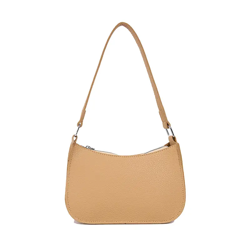 Women's Tan Leather Shoulder Bag Large Capacity 2025 - Image 9