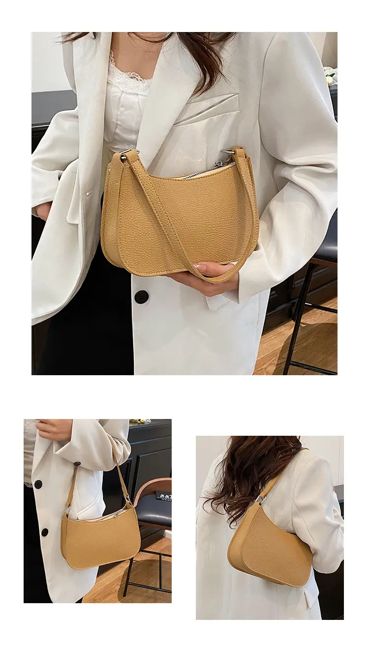 Women's Tan Leather Shoulder Bag Large Capacity 2025 — feature 20