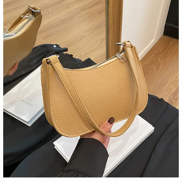 Women's Tan Leather Shoulder Bag Large Capacity 2025 — feature 29