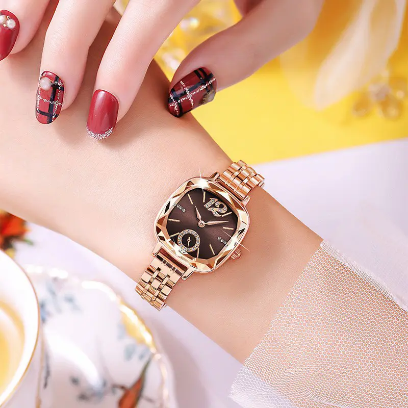Rose Gold Star Watch for Women with Diamond Bracelet — feature 3