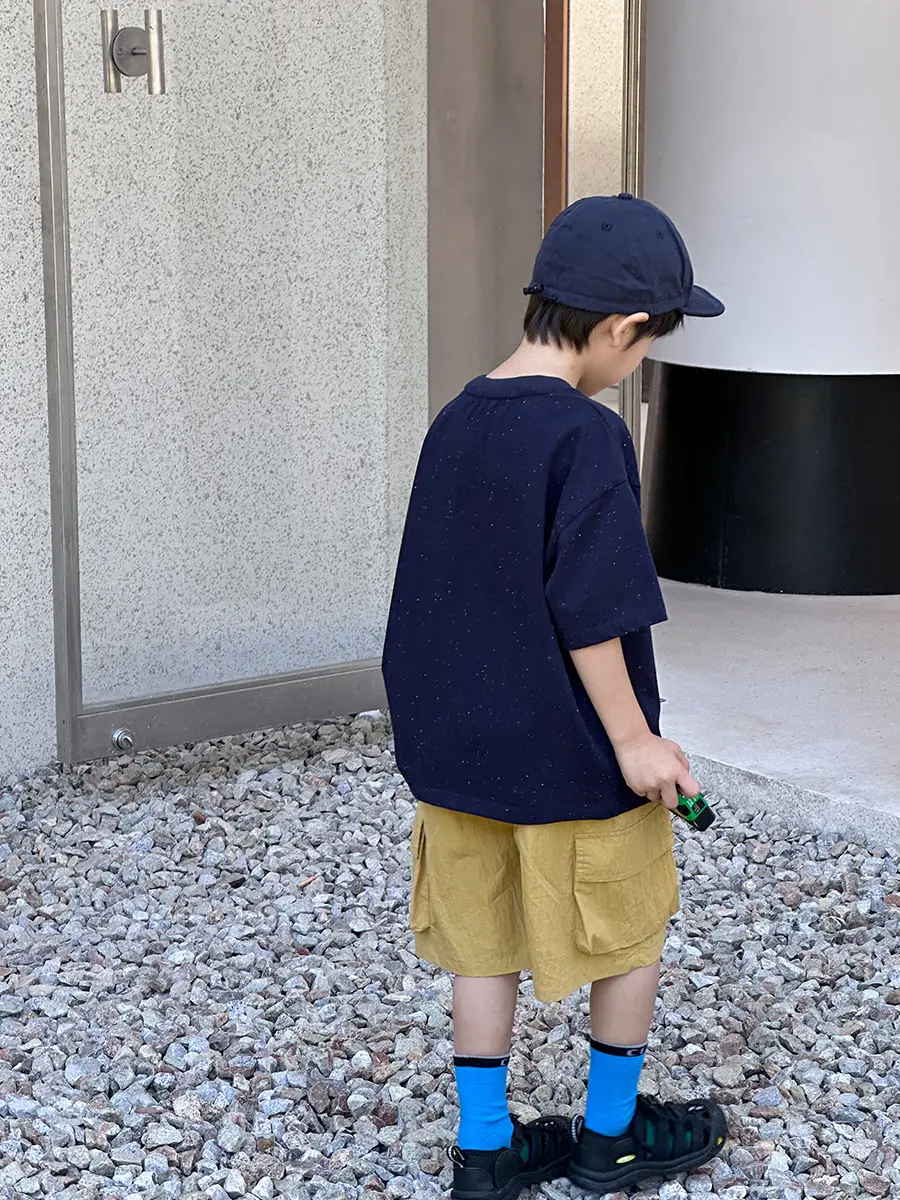 Kids Cotton Letter Print T-Shirt 2025 Summer Boys - Image 5