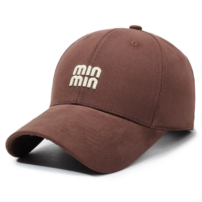 Beige Min Min Embroidered Baseball Cap Unisex - Image 7