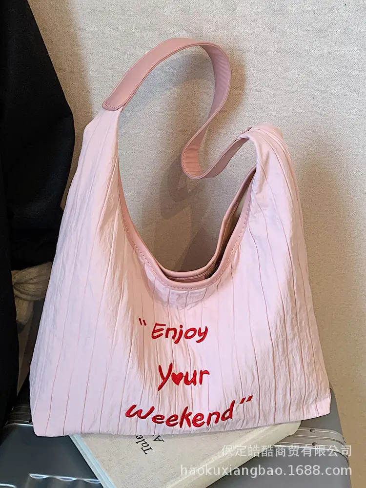 Canvas Shoulder Bag Lazy Style 2025 Large Capacity Women