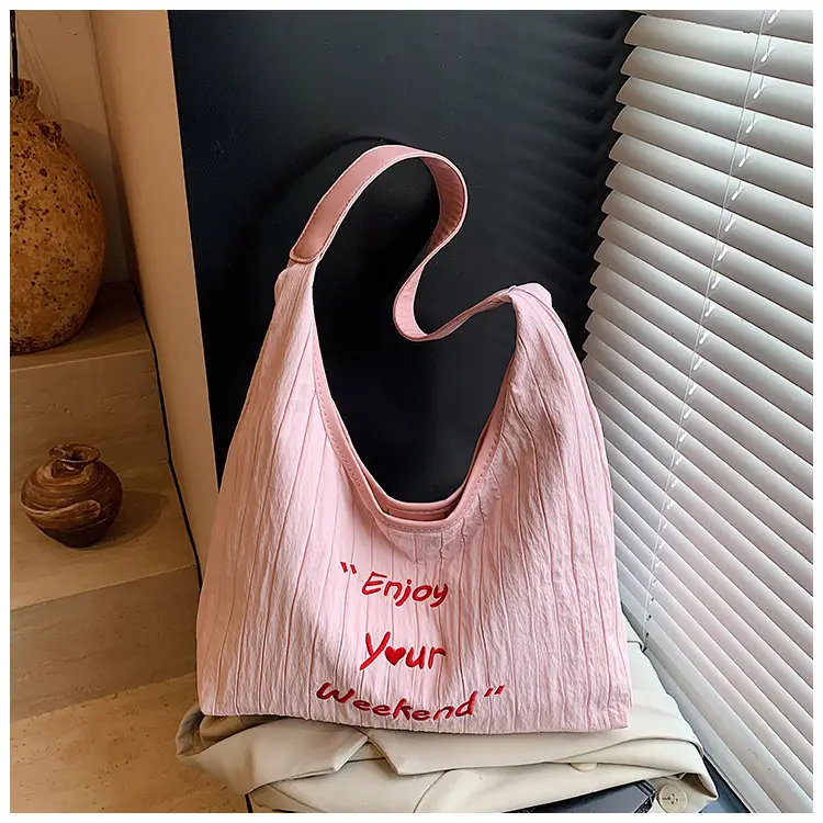 Canvas Shoulder Bag Lazy Style 2025 Large Capacity Women — feature 17
