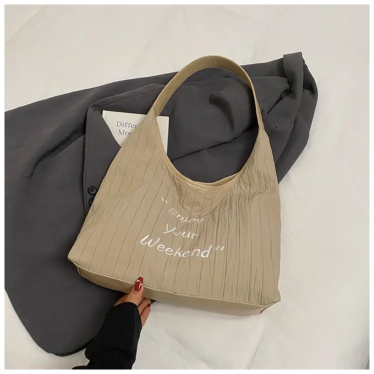 Canvas Shoulder Bag Lazy Style 2025 Large Capacity Women — feature 23