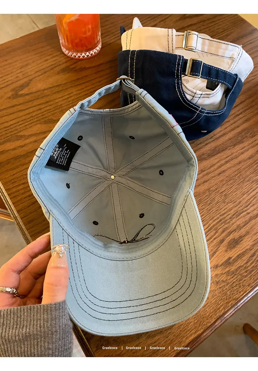 Women's Blue Bow Cap Casual Summer Baseball Hat — feature 7