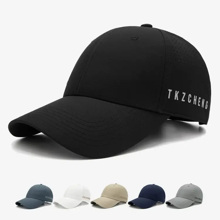 Men's Black Thin Baseball Cap with LED Light Outdoors - Image 7
