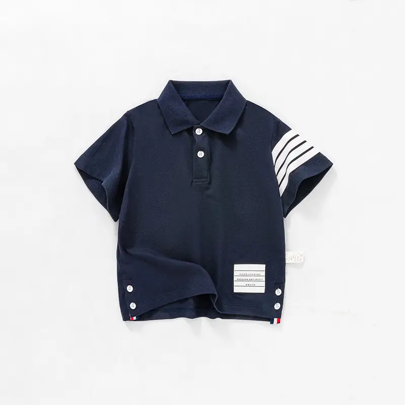 Boys Navy Polo Shirt Short Sleeve 2026 - Image 3