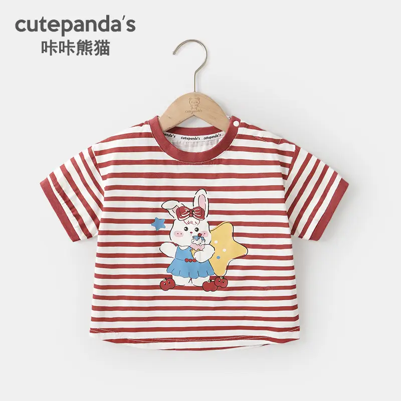 Girls Cotton T-Shirt Short Sleeve Summer Wear - Image 3