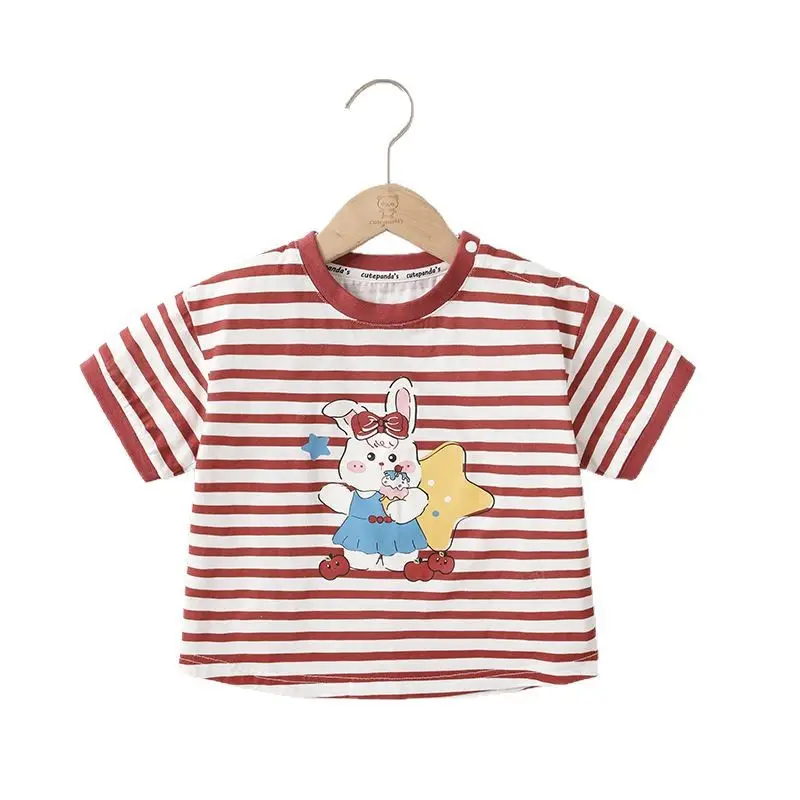 Girls Cotton T-Shirt Short Sleeve Summer Wear - Image 6