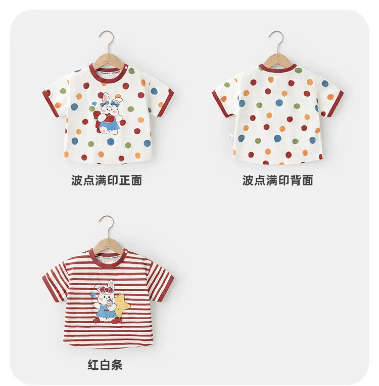 Girls Cotton T-Shirt Short Sleeve Summer Wear — feature 12