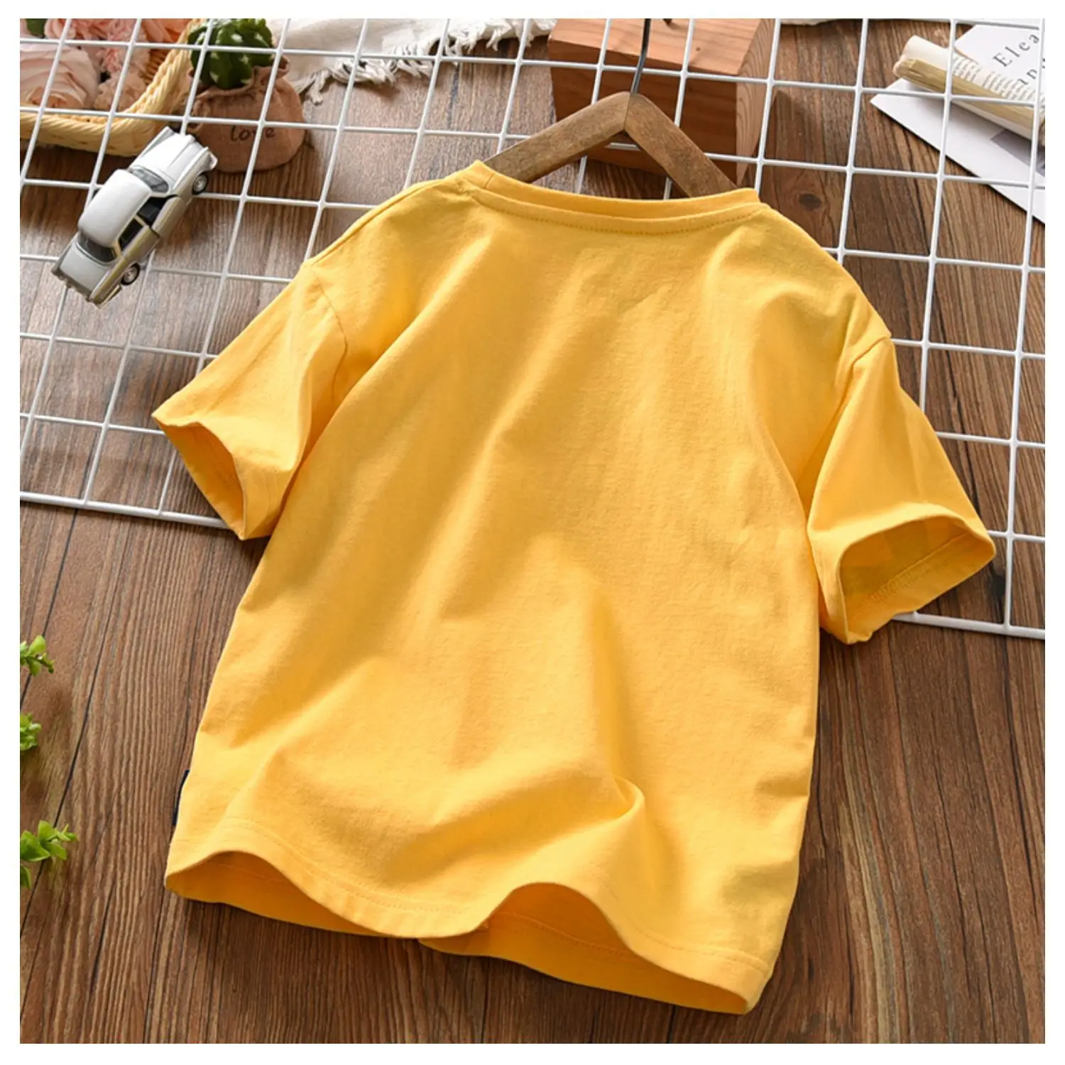Boys Round Neck Letter Print T-Shirt Black Summer 2026 — feature 11
