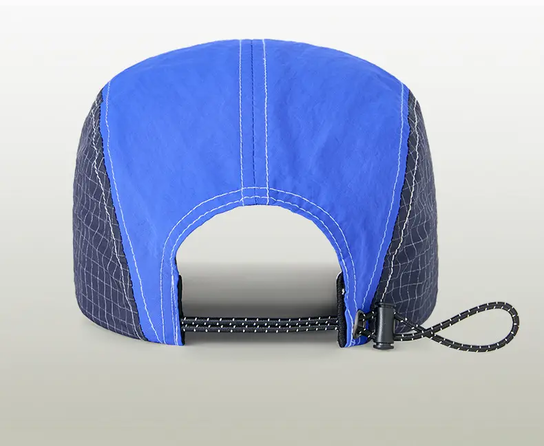 Men's Blue Grey Baseball Cap 5cm Red Bristle — feature 28