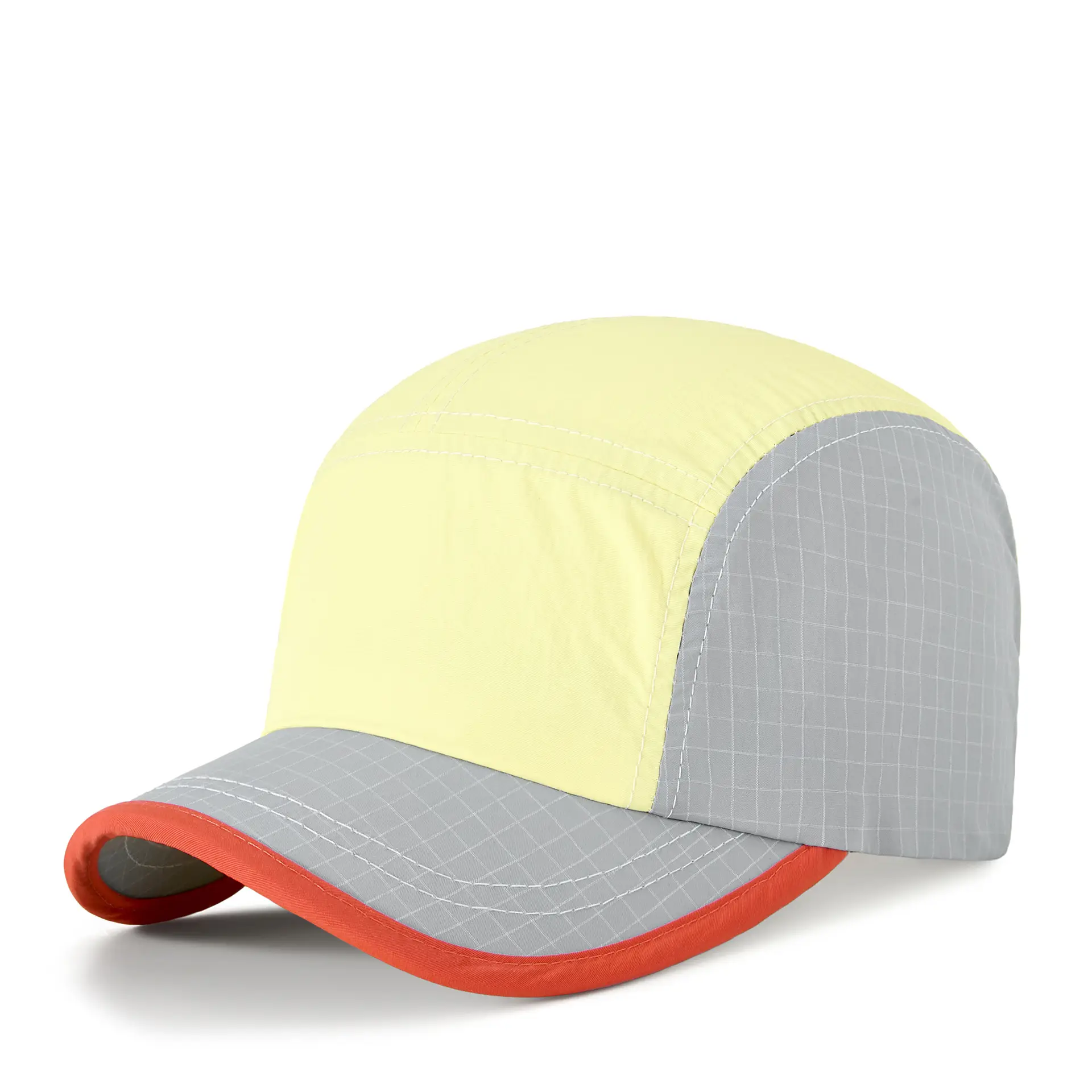Men's Blue Grey Baseball Cap 5cm Red Bristle - Image 4