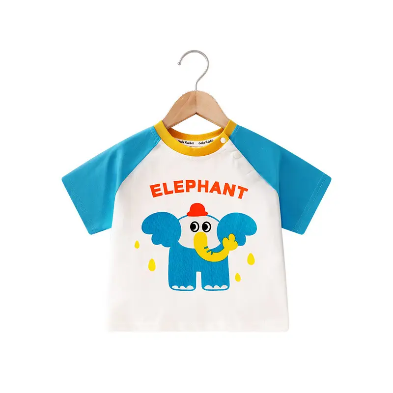 Kids Cat & Fish T-Shirt Purple White Short Sleeve 2025