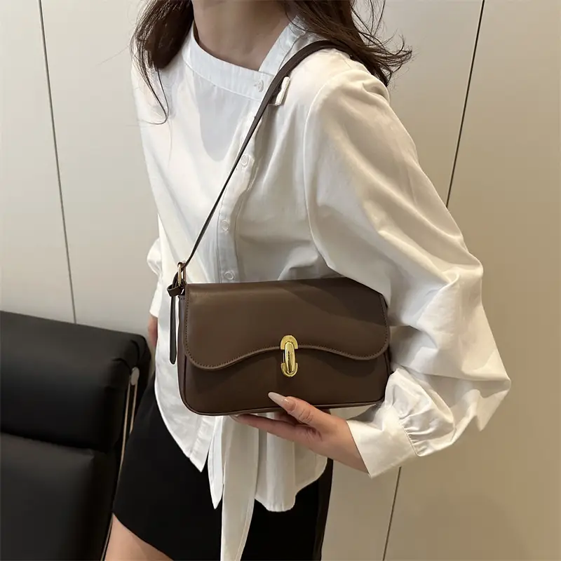 White Textured Shoulder Bag for Women 2025 - Image 8