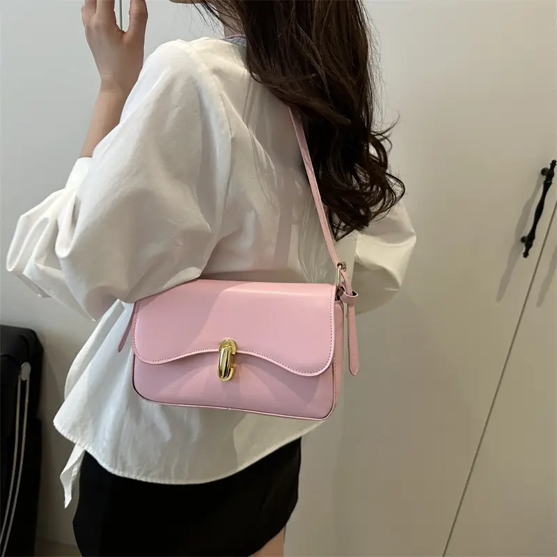 White Textured Shoulder Bag for Women 2025 - Image 9