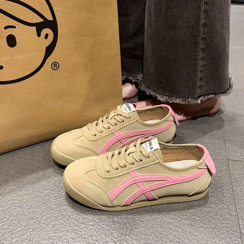Retro German Training Shoes for Women 2026 New Spring and Summer Breathable Soft-Soled Casual Sports Shoes Popular Lightweight Forrest Gump White Shoes
