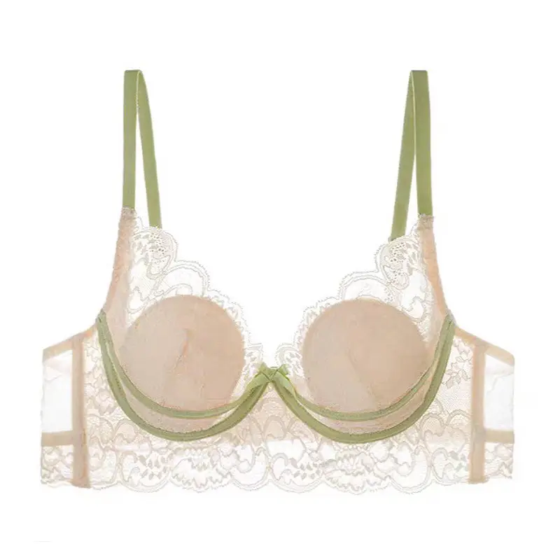 Black Lace Bra Large Bust Anti-Sagging Minimizer - Image 3
