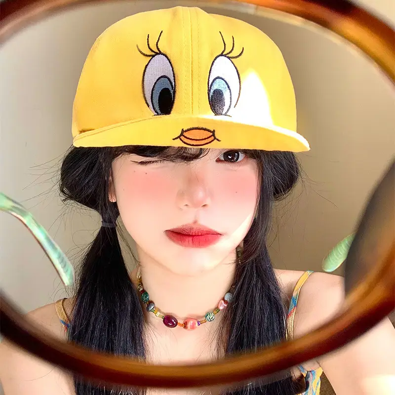 Kids Cartoon Duck Cap Yellow Baseball Trendy - Image 2