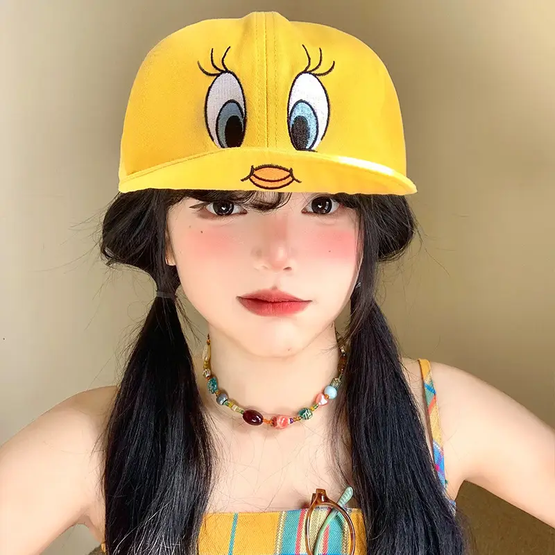 Kids Cartoon Duck Cap Yellow Baseball Trendy - Image 4