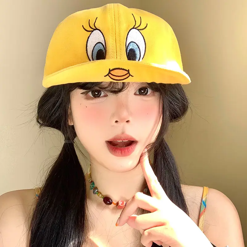 Kids Cartoon Duck Cap Yellow Baseball Trendy - Image 5