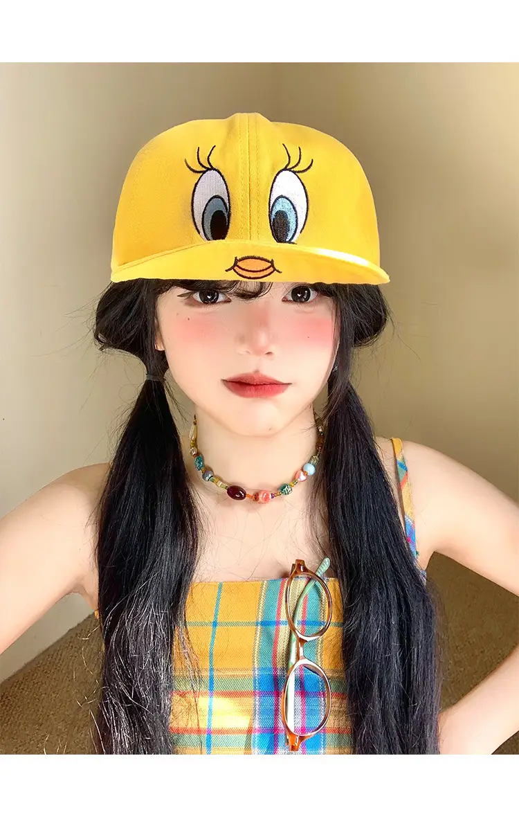 Kids Cartoon Duck Cap Yellow Baseball Trendy — feature 6