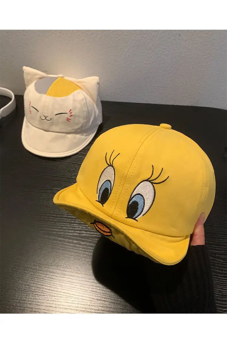 Kids Cartoon Duck Cap Yellow Baseball Trendy — feature 8