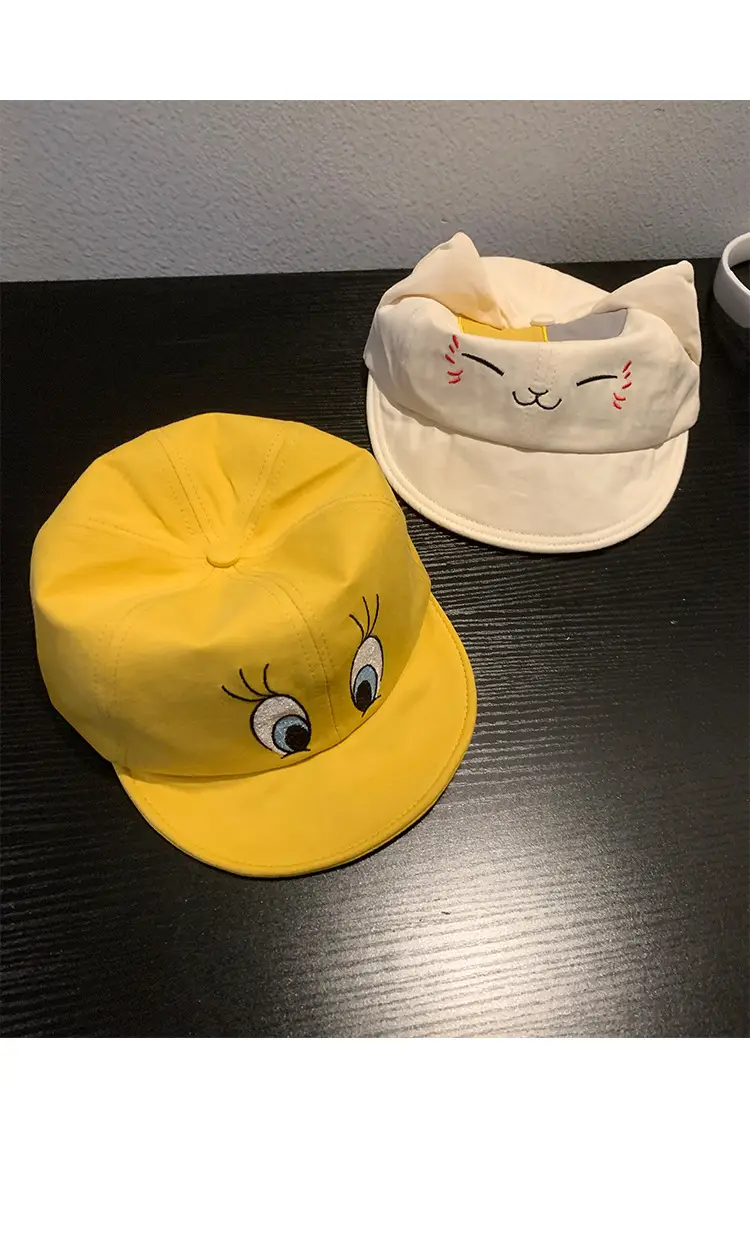 Kids Cartoon Duck Cap Yellow Baseball Trendy — feature 9