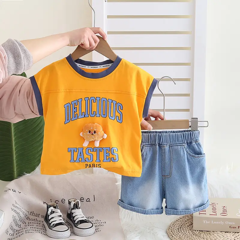 Boys Cartoon T-Shirt Shorts Set 1-5Yr Summer 2025 - Image 2