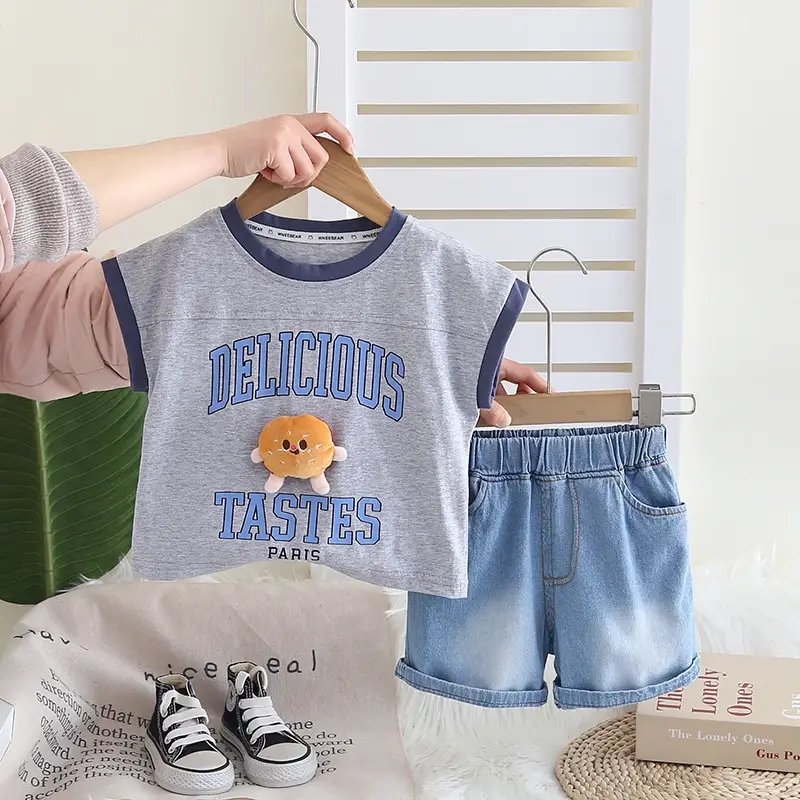 Boys Cartoon T-Shirt Shorts Set 1-5Yr Summer 2025 - Image 3