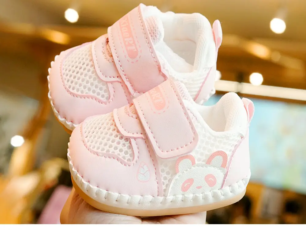 Baby Shoes White Soft Sole Non-Slip Summer Sandals Single Mesh Breathable Beginner Shoes for 0-1 Years — feature 8