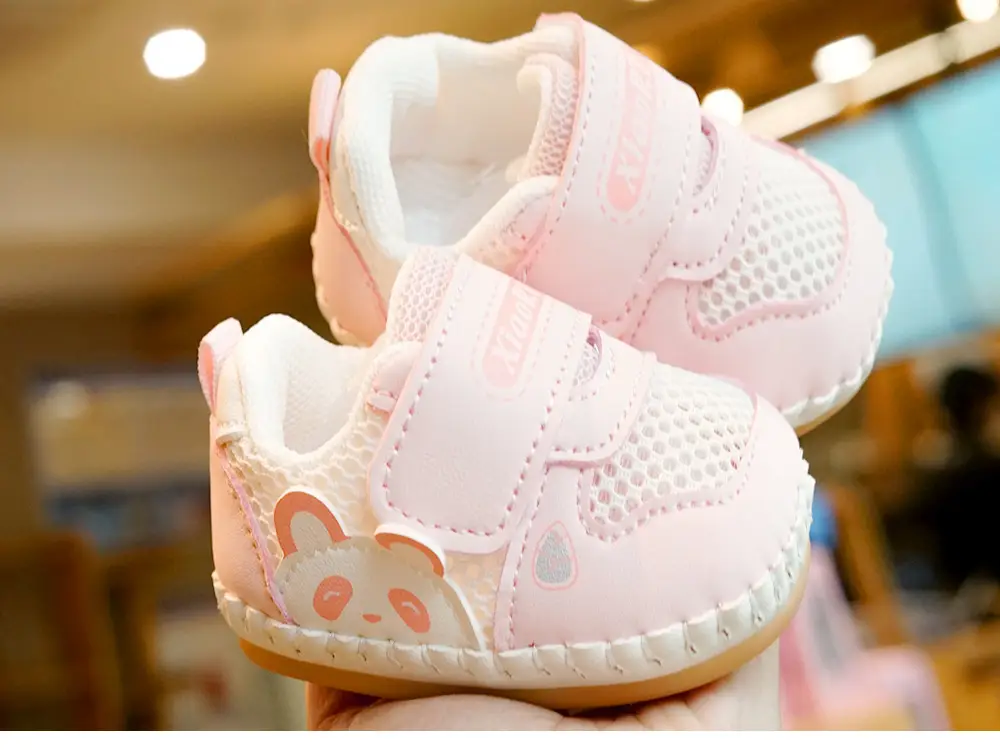 Baby Shoes White Soft Sole Non-Slip Summer Sandals Single Mesh Breathable Beginner Shoes for 0-1 Years — feature 9