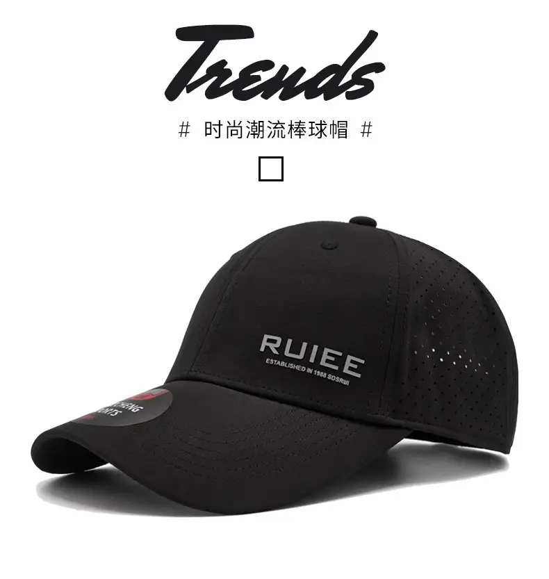 Men's Black RUIE Baseball Cap 2025 Summer — feature 2