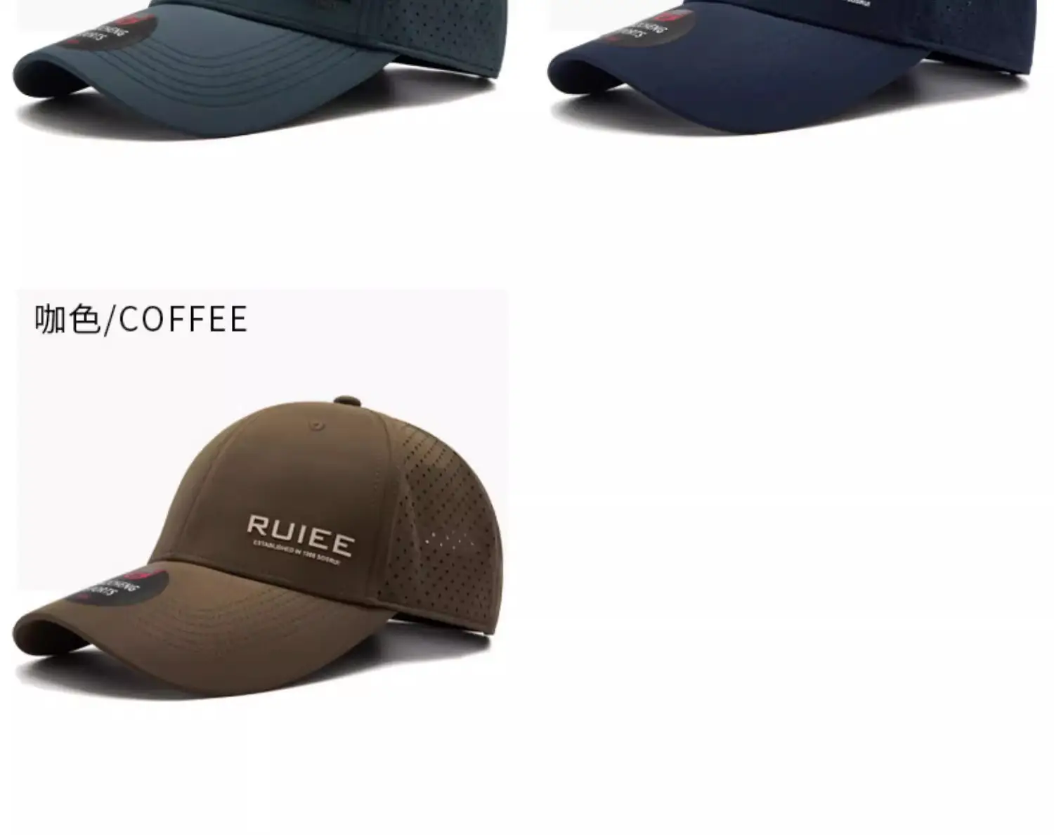 Men's Black RUIE Baseball Cap 2025 Summer — feature 6