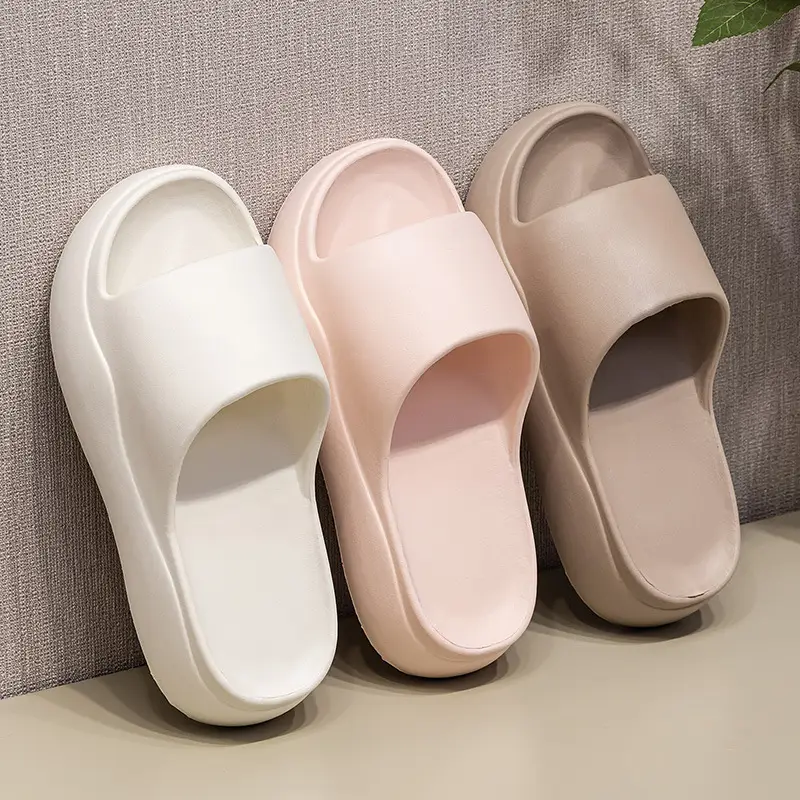 Qida Shun High-Heeled Slippers for Women to Wear Outside in Summer, Thick-Soled Sandals to Increase Height, New Style for Seaside and Beach Travel - Image 7