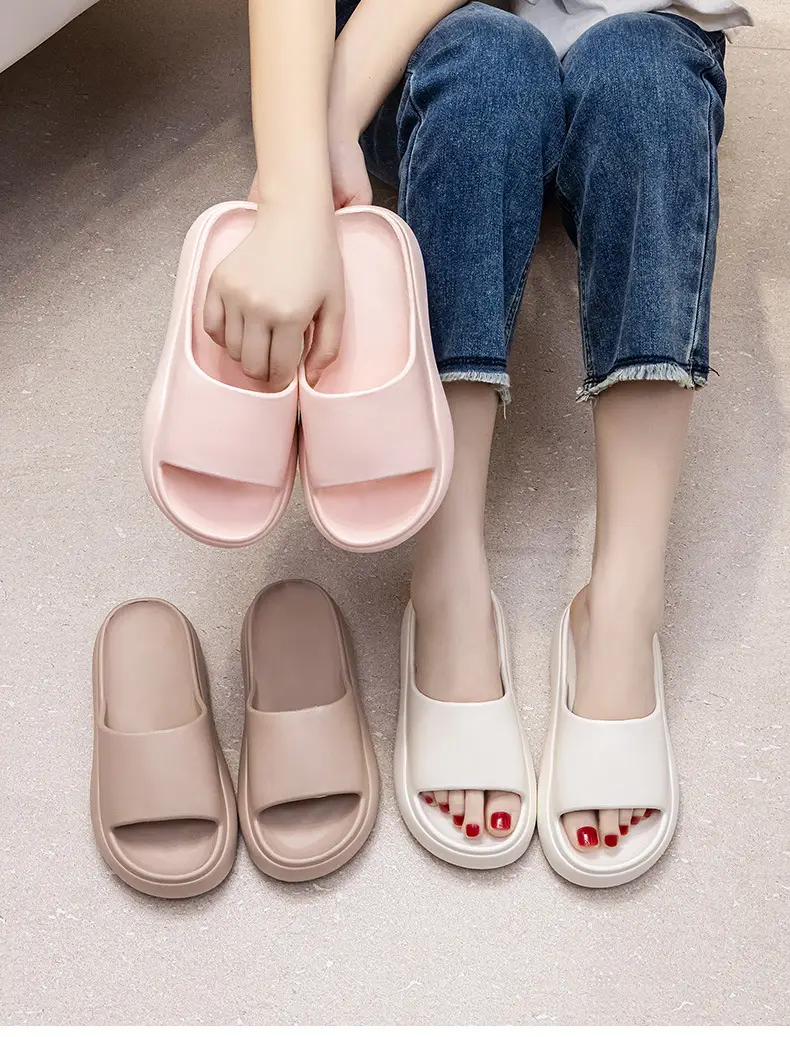 Qida Shun High-Heeled Slippers for Women to Wear Outside in Summer, Thick-Soled Sandals to Increase Height, New Style for Seaside and Beach Travel — feature 12