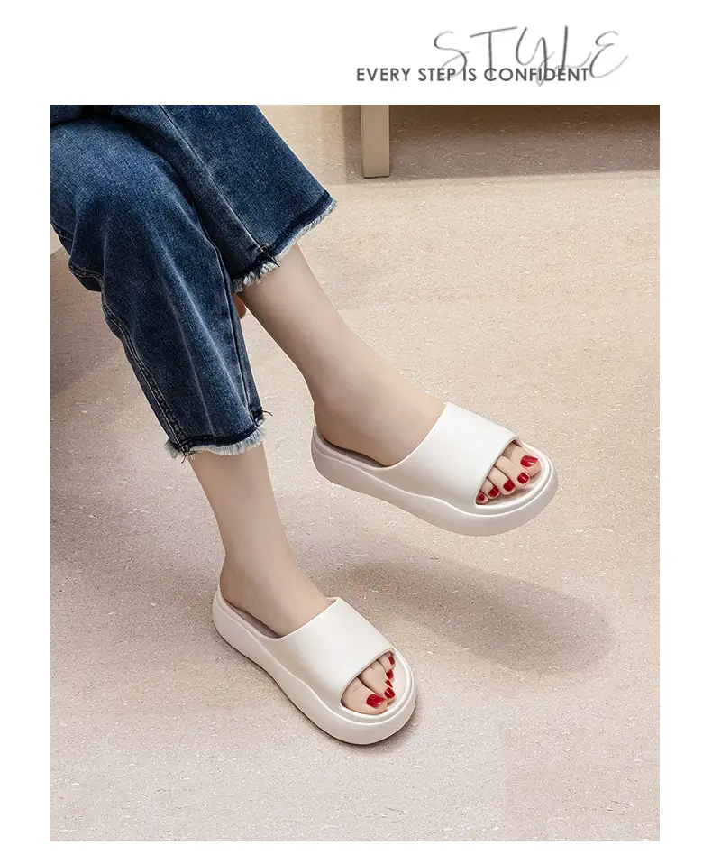 Qida Shun High-Heeled Slippers for Women to Wear Outside in Summer, Thick-Soled Sandals to Increase Height, New Style for Seaside and Beach Travel — feature 16