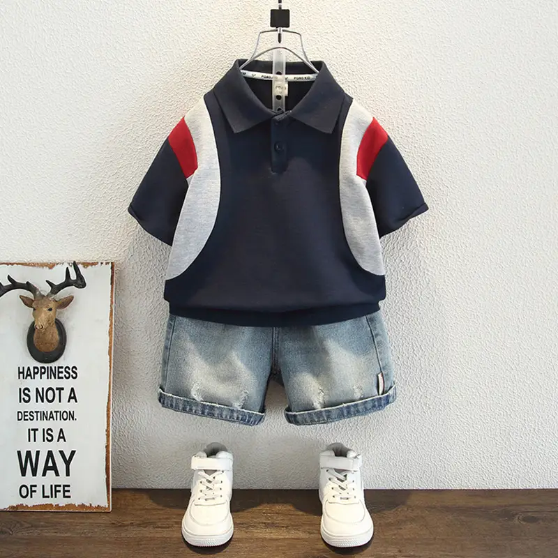 Children's Navy Polo Shirt Short Sleeve 2025 - Image 2