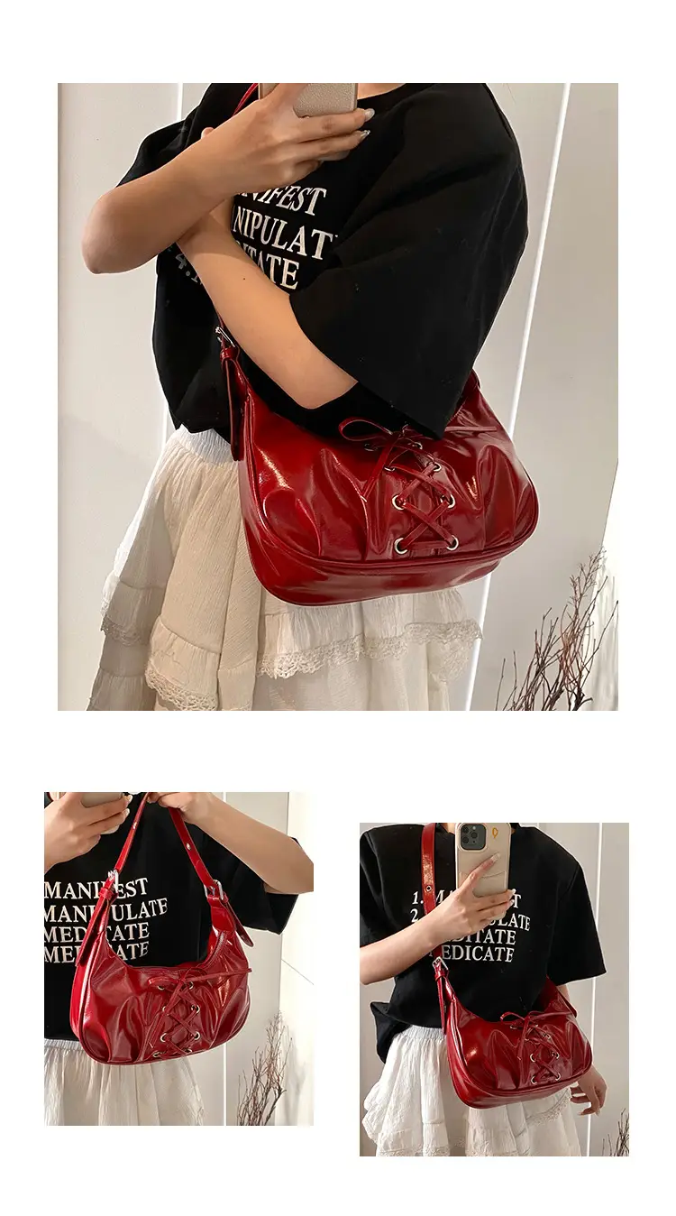 Elegant Lace-Up Bow Shoulder Bag for Women — feature 12