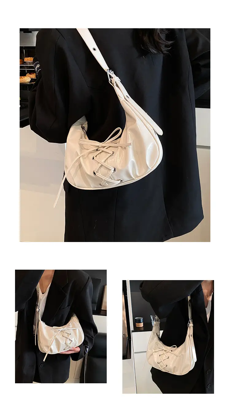 Elegant Lace-Up Bow Shoulder Bag for Women — feature 14
